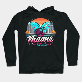 Miaami tennis: my endless love. Hoodie